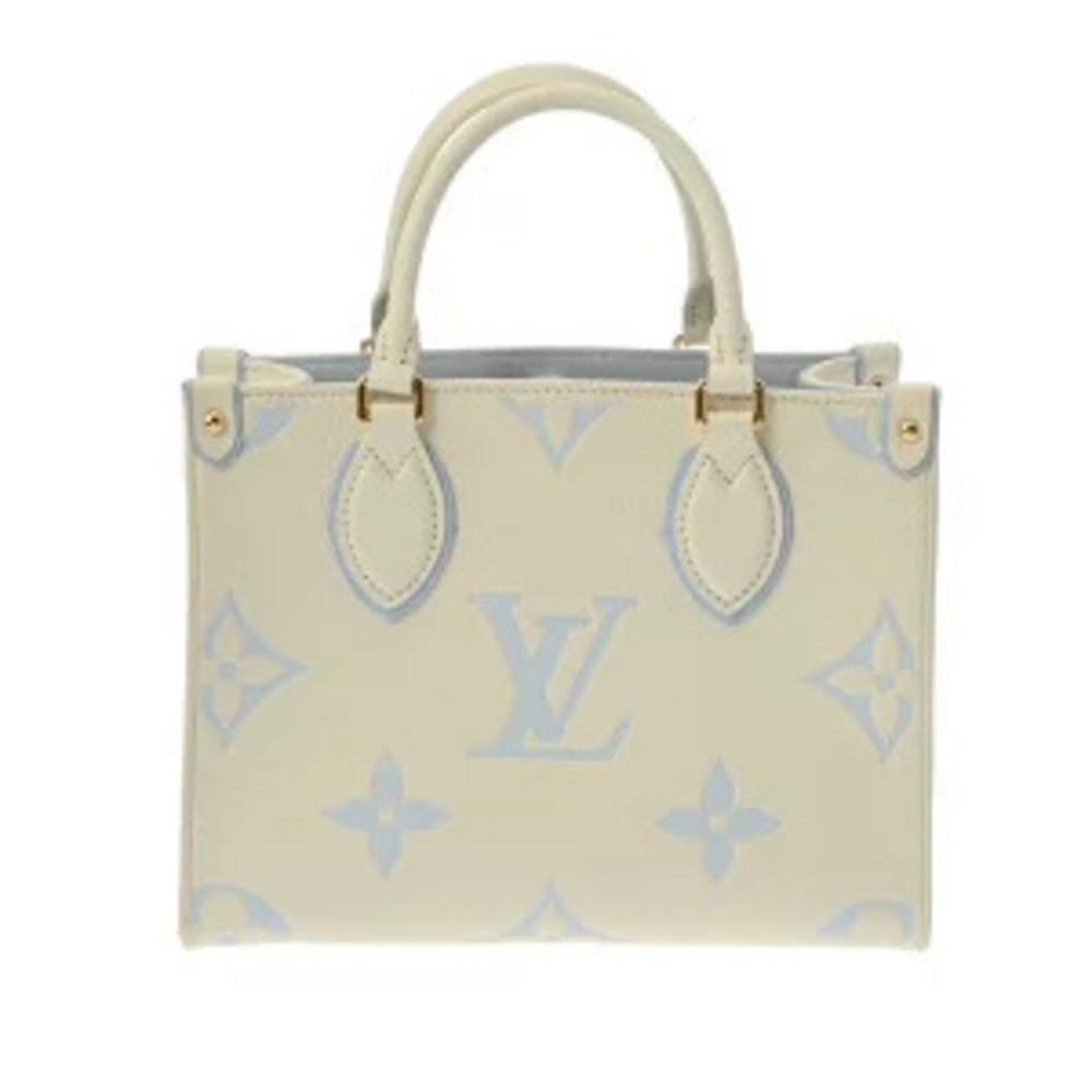 Louis Vuitton Bicolor Empreinte OnTheGo Latte White Candy Blue Handbag